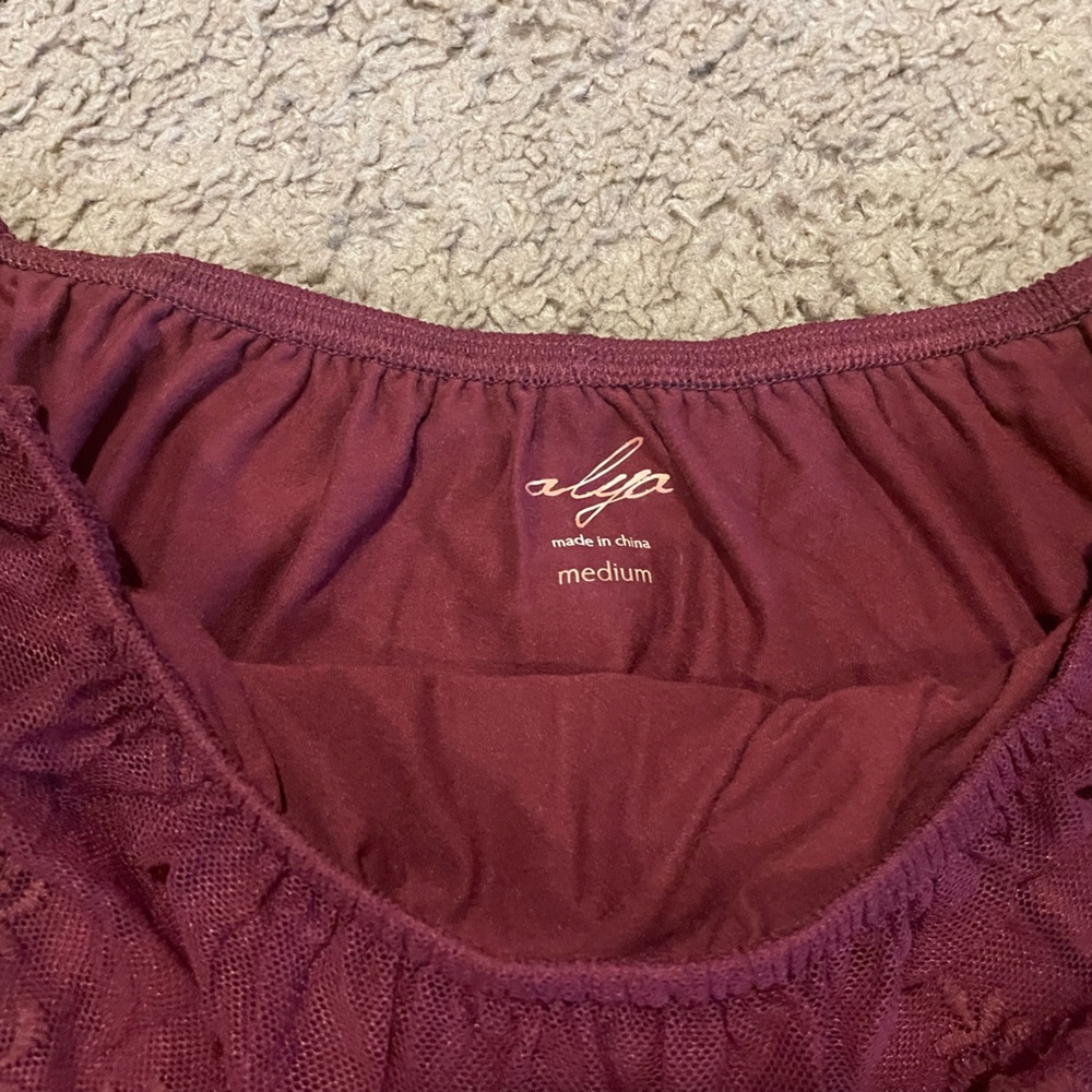 Boutique Lace Off-The-Shoulder Ruffle Bodysuit - Picture 3 of 6